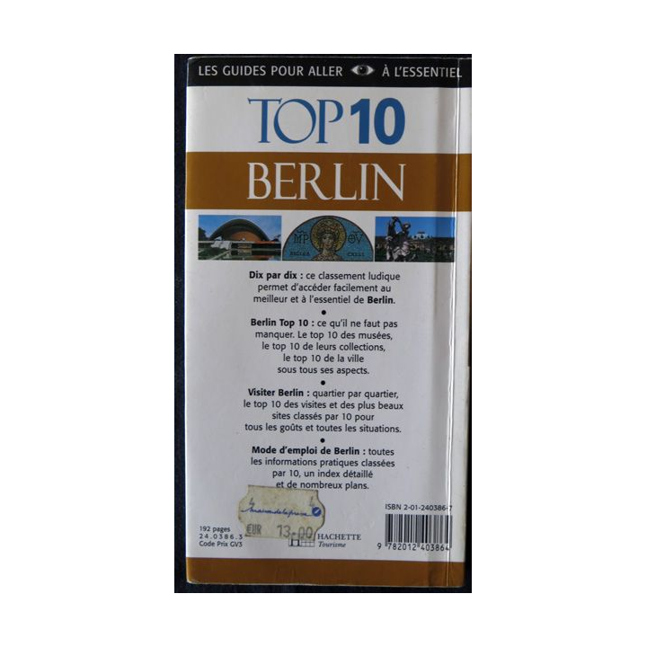 Guide de voyage pour aller àl'essentiel Top 10 Berlin aux éditions Hachette