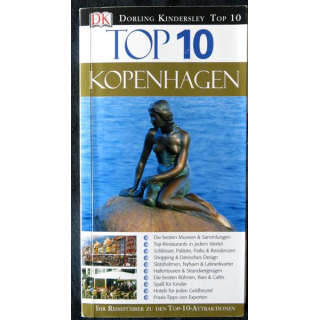 Guide de voyage Top 10 Kopenhagen  avec plan dépliable aux éditions Dorling Kindersley