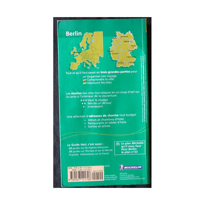 Guide de voyage - Le guide vert - Berlin aux éditions Guide Michelin