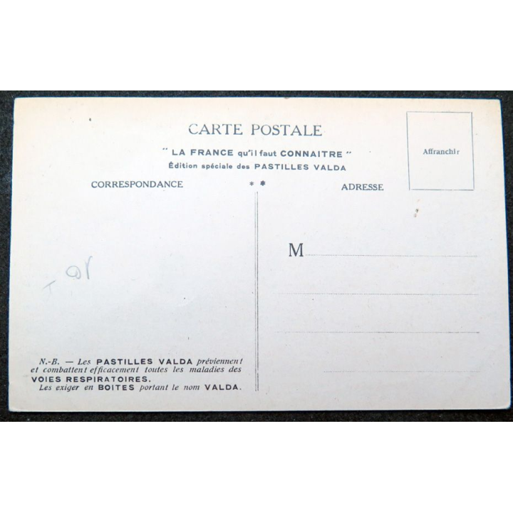 Carte postale des pastilles Valda Eglise de Brou (Bourg département de l'Ain)