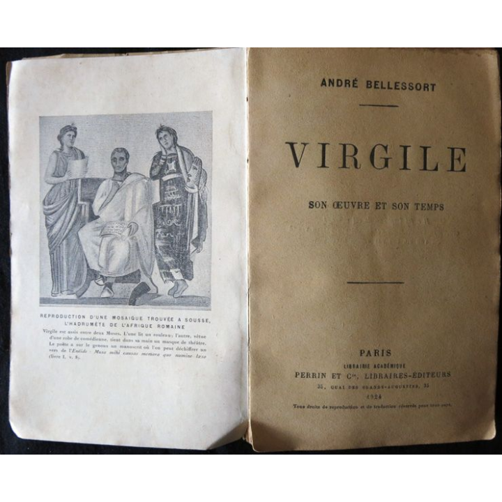 Virgile son œuvre et son temps de André Bellesort Librairie Académique Perrin & Cie