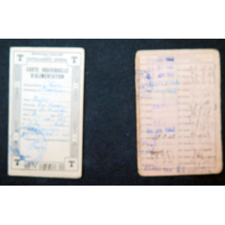 Carte individuelle d'alimentation 1940 