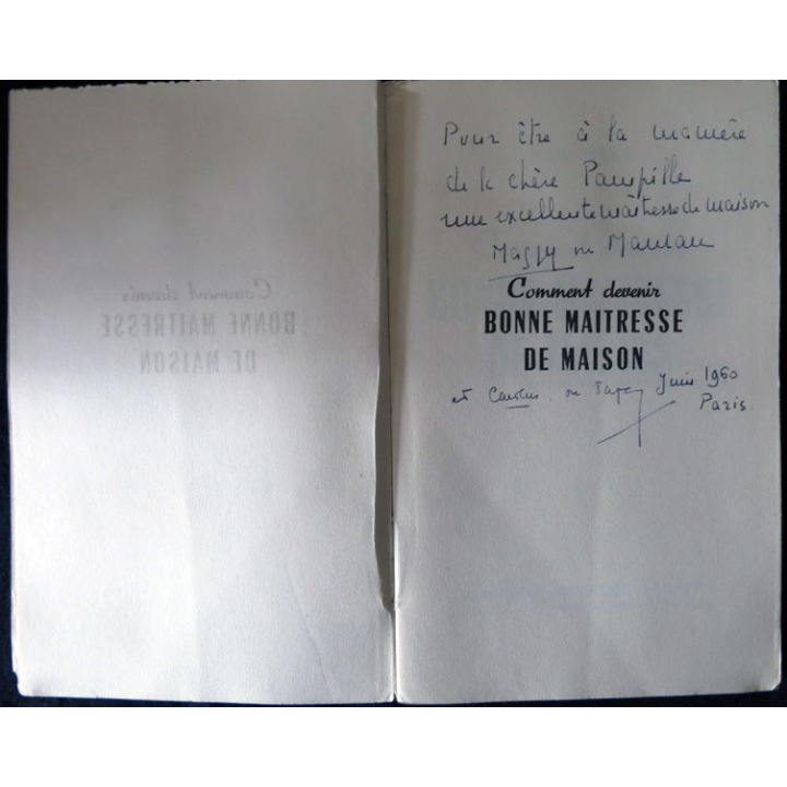 Comment devenir bonne maitresse de maison de Pampille Librairie A. Fayard (1951)
