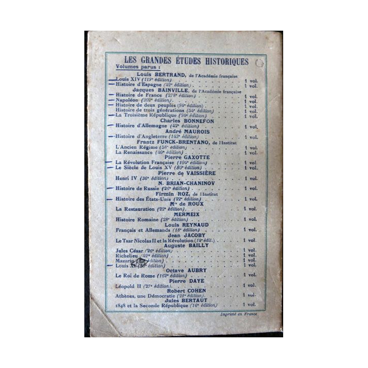 La Fontaine de Auguste Baily édité par la Librairie A. Fayard (1937)