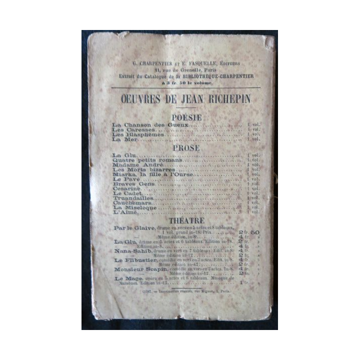 Mes paradis de Jean Richepin édité par Bibliothèque Charpentier (1894)