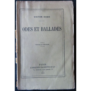 Odes et Ballades de Victor Hugo édité par Librairie Hachette (1881)