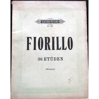 Edition Peters N° 283 - Fiorillo 36 Etüden oder capricen für violin solo de Von Hermann édité par C.F. Peters