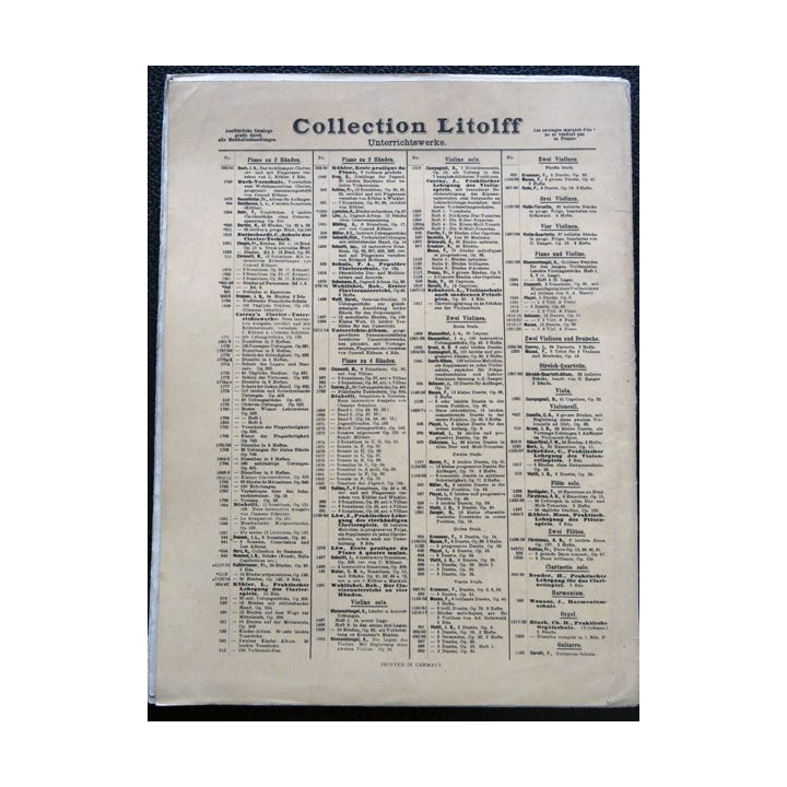 Collection Litolf N° 1521 - Goldene Stunden cahier 1 de A. Blumenstencel edité par Enoch & Cie