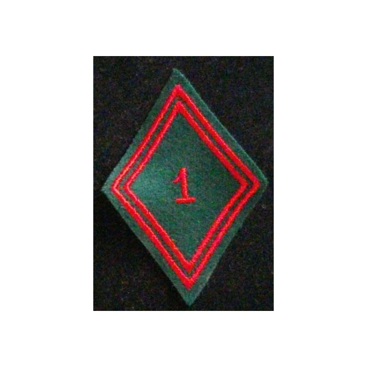 LOSANGE DE BRAS MODÈLE 45 : 1°RT RÉGIMENT DU TRAIN TROUPE