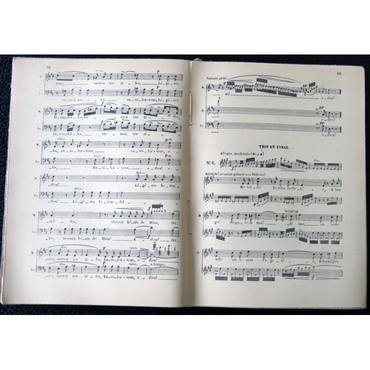 L'opéra populaire collection de petites partitions pour chant seul édité par Au Ménestrel Heugel & Cie