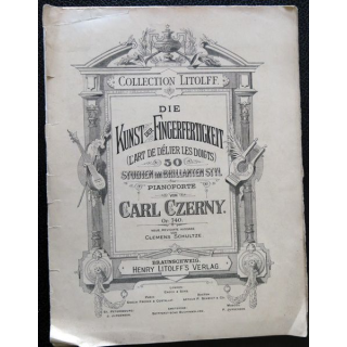 Collection Litolff - Die Kuntzder Fingerfertigkeit l'art de délier les doigts édité par Enoch & Cie (1908)