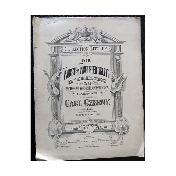 Collection Litolff - Die Kuntzder Fingerfertigkeit l'art de délier les doigts édité par Enoch & Cie (1908)
