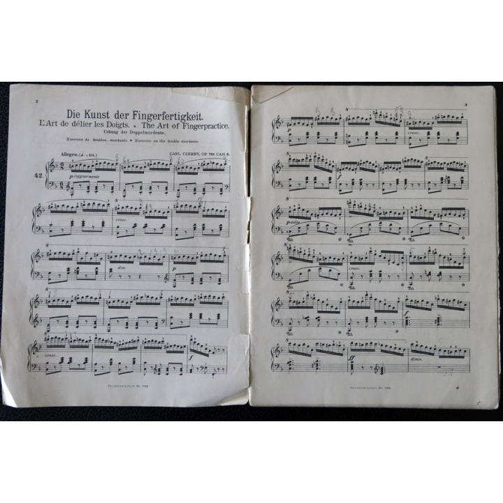 Collection Litolff - Die Kuntzder Fingerfertigkeit l'art de délier les doigts édité par Enoch & Cie (1908)