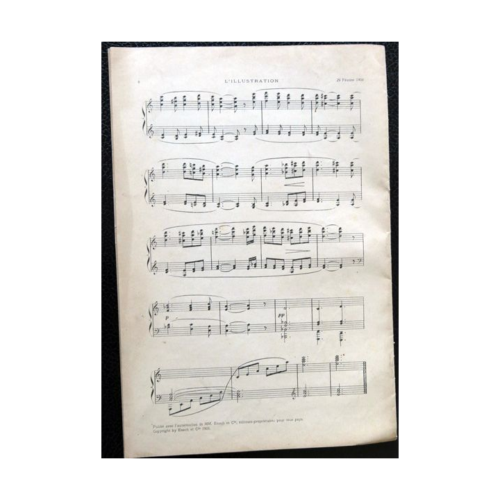 L'illstration : Ramuntcho pièce en 5 actes de Pierre Loti- Musique Gabriel Pierné édité par Enoch & Cie (1908)