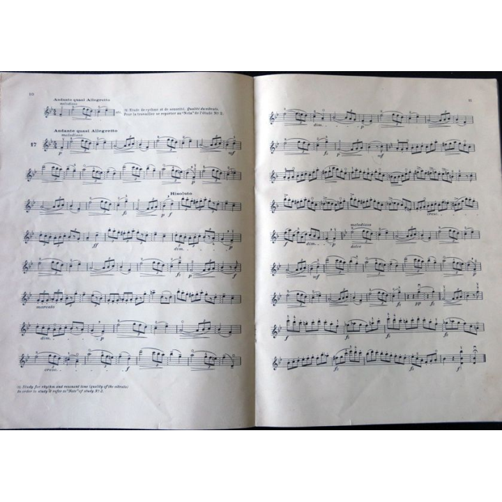 H.E. Kayser Op. 20 36 Elementary et progressive studies for the violin textes anglais-français