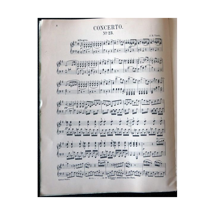 Violin-Konzerte  von Kreutzer, Rode und Viotti N° 23  von Friedrich Herman édité par C.F. Peters
