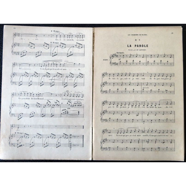 Les chansons de Miarka poèmes de Jean Richepin Musique de Alexandre Georges, Enoch & Cie Editeurs