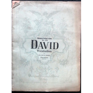 Vorstuden zur hohen schule des violinspiels (Piano forte) N° 376 de Ferdinand David, Leipzig, Breitkopf & Härtel