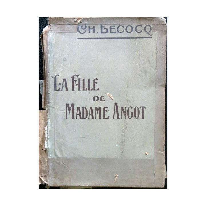 La fille de Mme Angot de Charles Lecocq édité par Tresse & Stock Libraires éditeurs