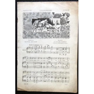 L'illustration  supplément musical Le Chemineau année 1897 supplément au N° 2853