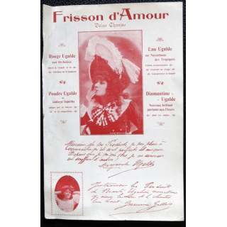 Frisson d'amour valse chantée Paroles Serge Basset musique Margueritte Ugalde, Enoch & Cie Editeurs