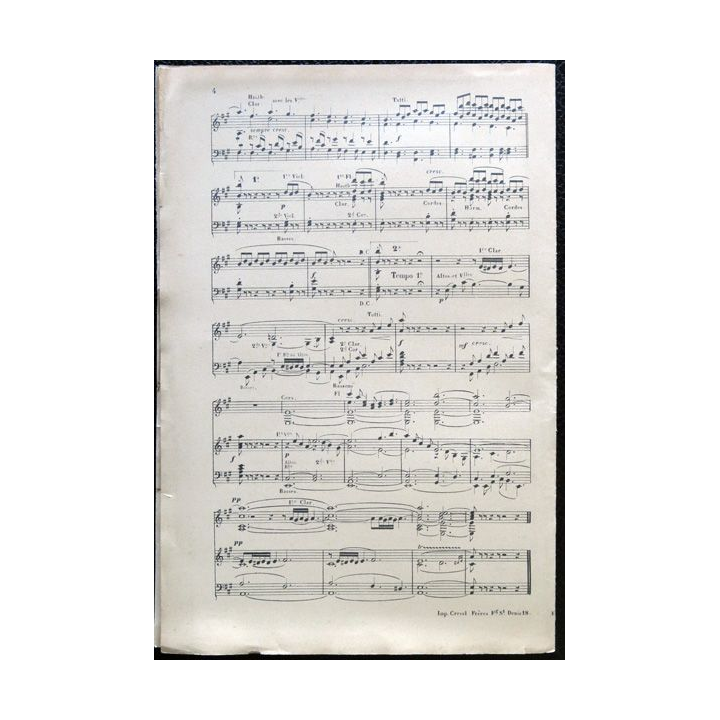 Echos des champs divertisement pour piano par M. Quevauxvillers, Au Ménestrel Henri Heugel Editeur