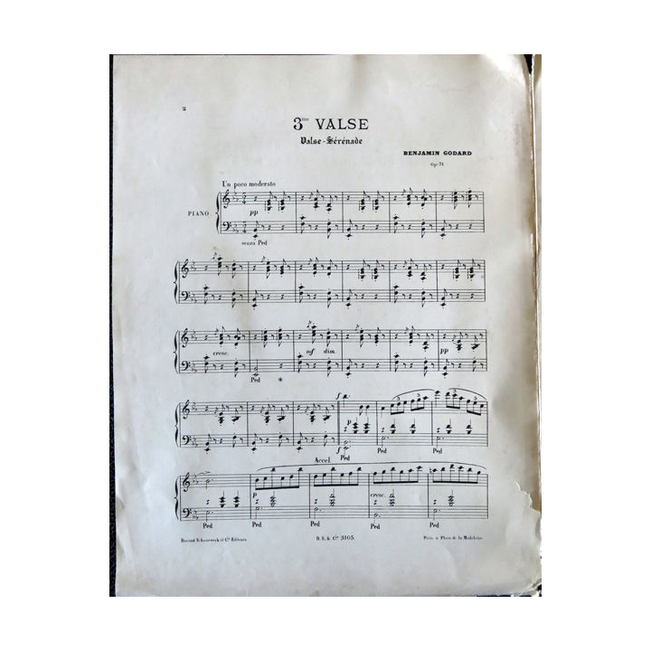 Benjamin Godard Œuvres pour piano - Op 6 Les contes de Perrault, Durand &  Schoenewrk Editeurs