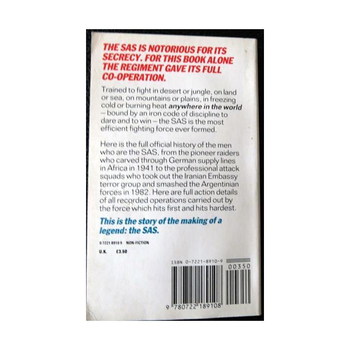 The SAS The official History (anglais) de Philip Warner aux éditions Sphere Books Limited