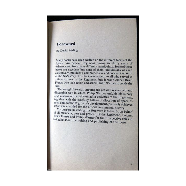 The SAS The official History (anglais) de Philip Warner aux éditions Sphere Books Limited