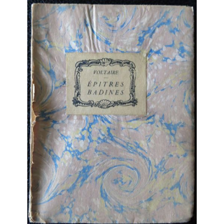 Voltaire - Epitres Badines N°464 aux Editions d'Art G. Boutitie
