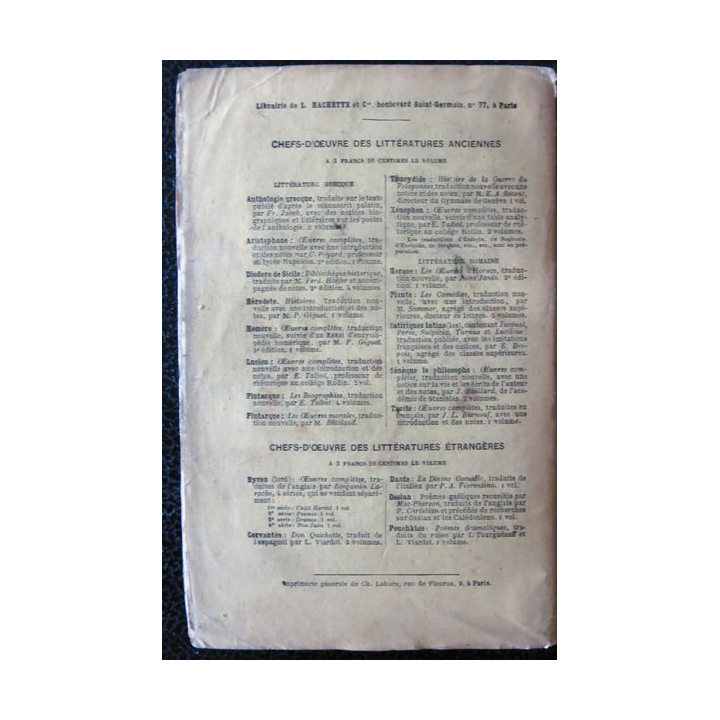 Etudes sur les tragiques grecs - Euripide Tome II 3° Edition 1866 par M. Patin, Librairie Hachette & Cie