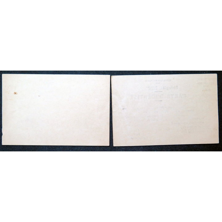 2 Cartes d'identité pour réfugiézs français et belges département Aveyroin 