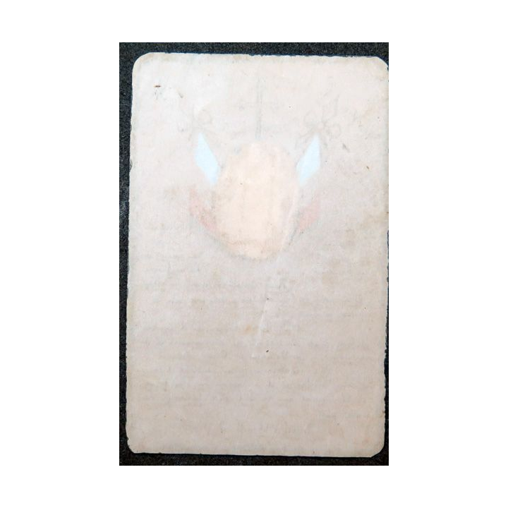 Rare carte de prières décorée à la main du 3 avril 1916