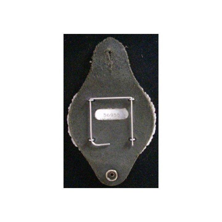 PLAQUE DE POLICE 77 mm SUR CUIR N°56955