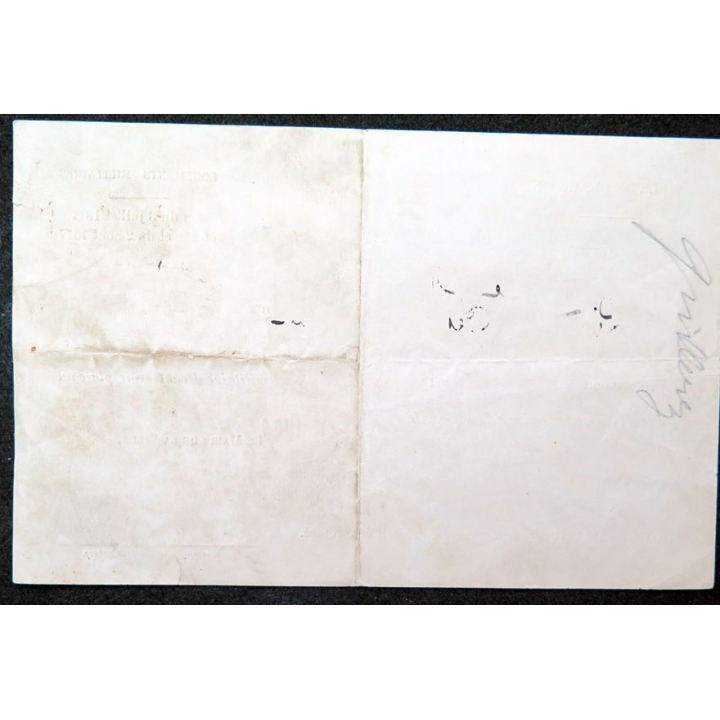 Billet de Logement militaire pour 2 nuits ville de Besançon 2 juillet 1904