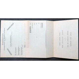Carte en franchise postale de correspondance de Prisonnier de Guerre
