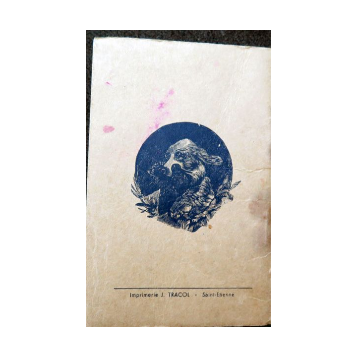 Carnet de Chasse offert par C. Celle 1946