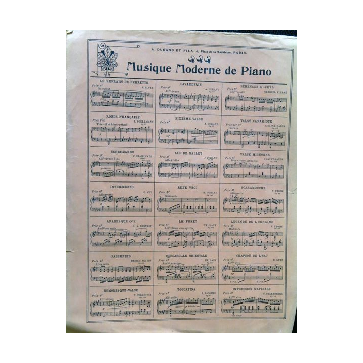 Passe Partout Galop Fr, Hitz Op, 254 Noël 1909 Musique de Georges Fragerolle A. Durand & fils Editeurs