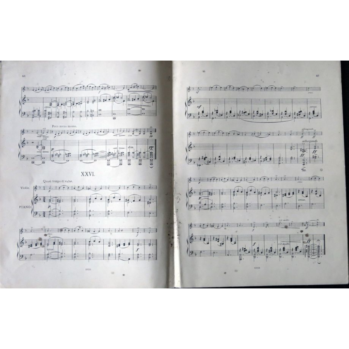 Augener's Edition N° 7515. Kreuz 30 Melodies Op,25 Book III violin & pianoforte