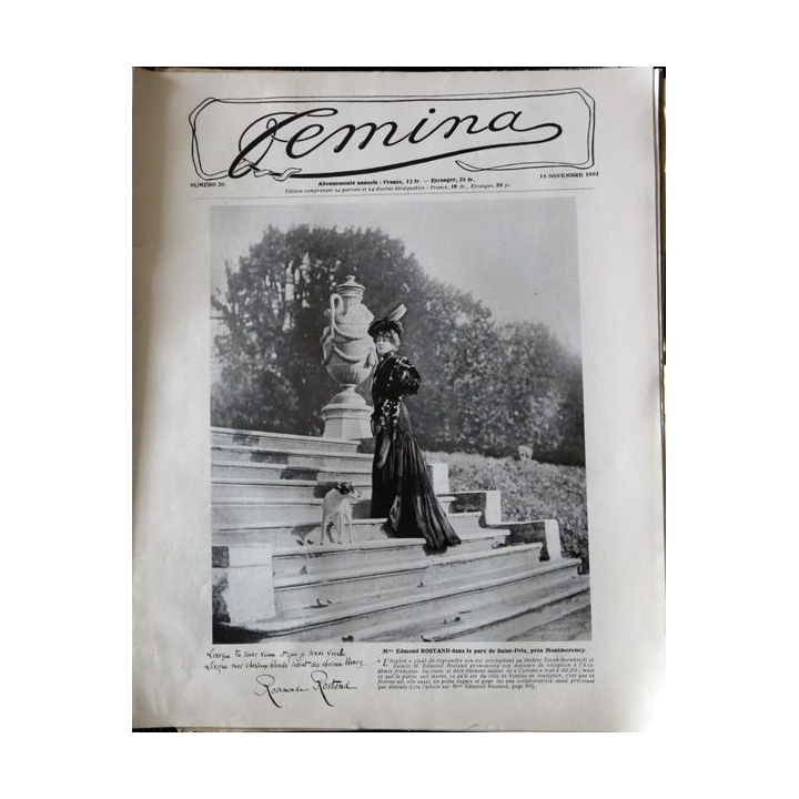Publication Femina N° 20 - 1° année du 15 novembre 1901, Publication Pierre Lafitte Paris