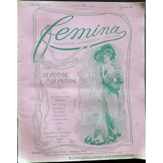 Publication Femina N° 14 - 1° année du 15 août 1901, Publication Pierre Lafitte Paris