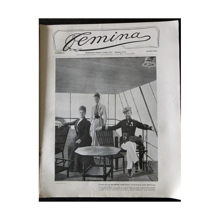 Publication Femina N° 14 - 1° année du 15 août 1901, Publication Pierre Lafitte Paris