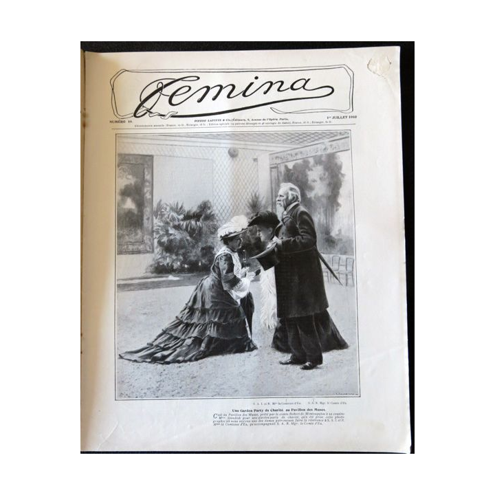 Publication Femina N° 59 - 3° année du 1° juillet 1903, Publication Pierre Lafitte Paris