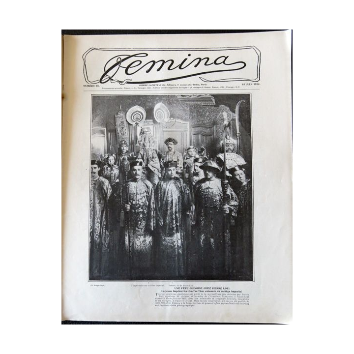 Publication Femina N° 58 - 3° année du 15 juin 1903, Publication Pierre Lafitte Paris