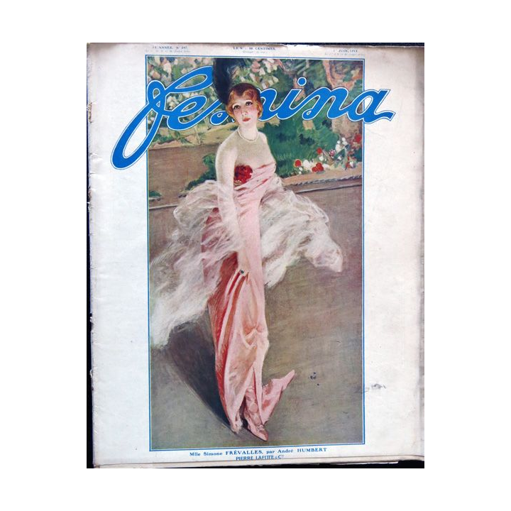 Publication Femina N° 297 - 13° année du 1° juin 1913, Publication Pierre Lafitte Paris