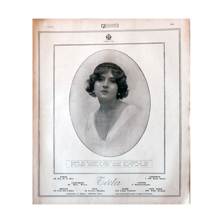 Publication Femina N° 297 - 13° année du 1° juin 1913, Publication Pierre Lafitte Paris