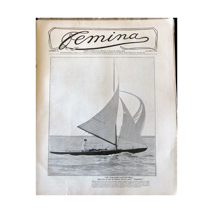 Publication Femina N° 62 - 3° année du 15 août 1903, Publication Pierre Lafitte Paris
