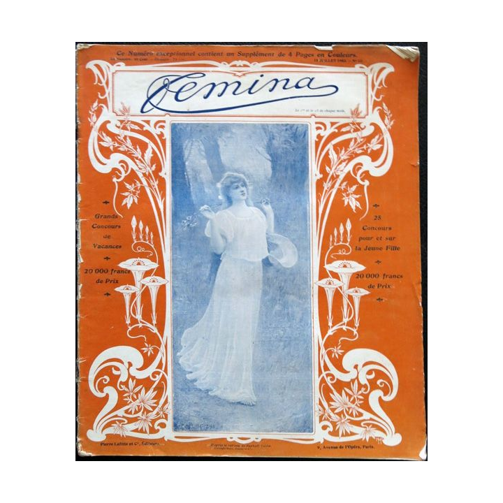 Publication Femina N° 60 - 3° année du 15 juillet 1903, Publication Pierre Lafitte Paris