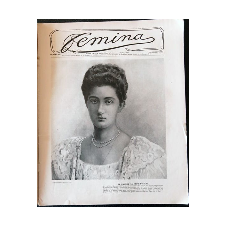 Publication Femina N° 60 - 3° année du 15 juillet 1903, Publication Pierre Lafitte Paris