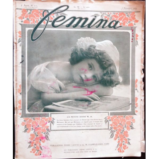 Publication Femina N° 212 - 9° année du 15 novembre 1909, Publication Pierre Lafitte Paris